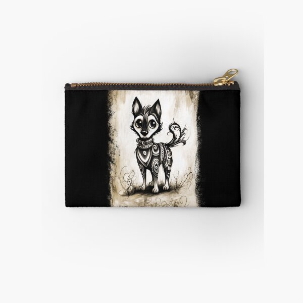 Item preview, Gothic Whimsy Husky Dog – Big-Eyed Fantasy Pup Illustration designed and sold by Spaabus.