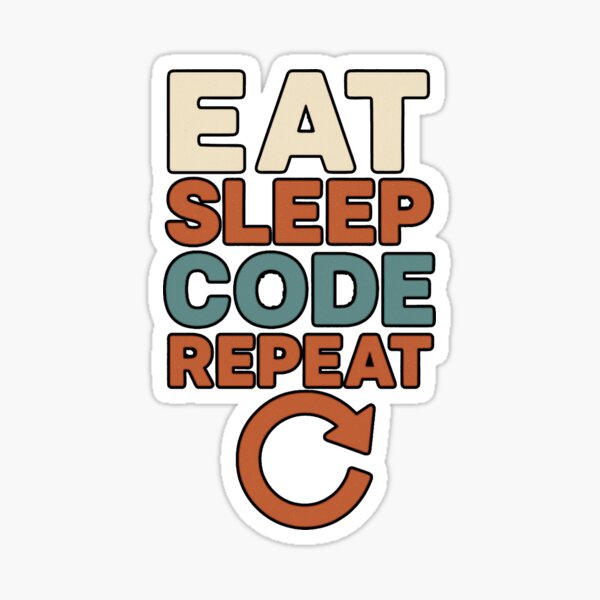Artikel-Vorschau von Eat Sleep Code Wiederholen, designt und verkauft von FBA.