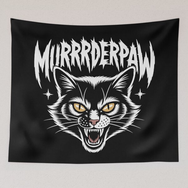 Artikelvorschau, Lustiges Heavy Metal Cat Death Metal Band Design entworfen und verkauft von Eh Plus Designs.