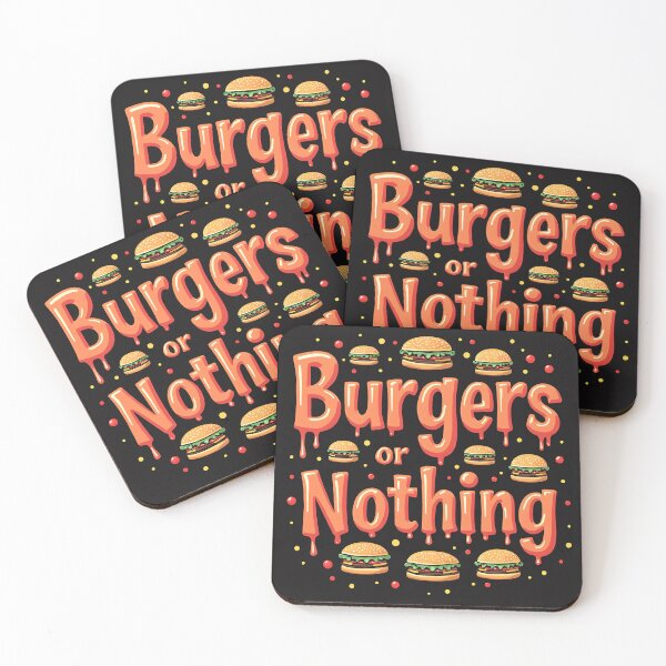 Item preview, Burgers Or Nothing - Funny Food Illustration designed and sold by slickywitty.