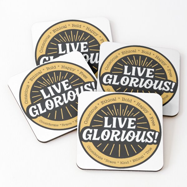 Item preview, Live Glorious, Ethical & Bold!  designed and sold by Woop Woop .