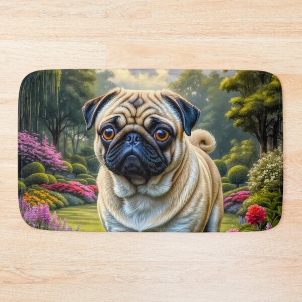 Item preview, Darla Fawn Pug Dog Portrait Painting designed and sold by Heart and Soul Studio.