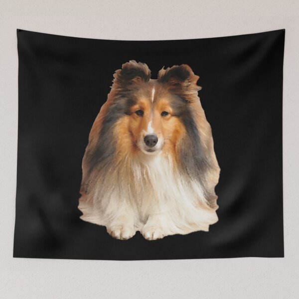 Item preview, Cute ready for play tircolor Sheltie  designed and sold by GoodVibesOcean.