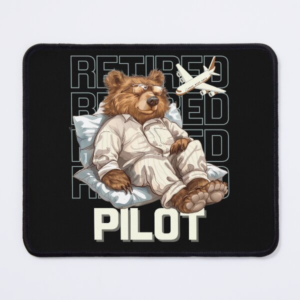 Item preview, Unisex Funny Retired Pilot Bear Sleeping designed and sold by MTJ-Mushrooms.