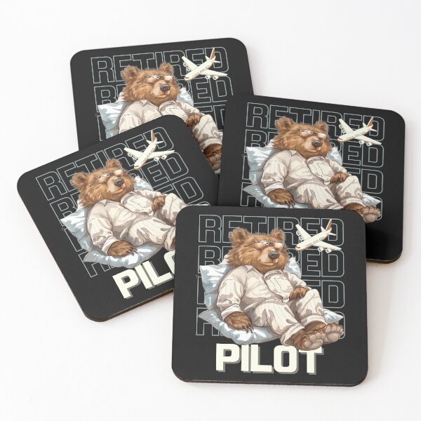 Item preview, Unisex Funny Retired Pilot Bear Sleeping designed and sold by MTJ-Mushrooms.