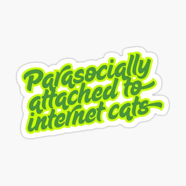 Vista previa del artículo con la obra «Parasocial», diseñado y vendido por Oreoeocat.