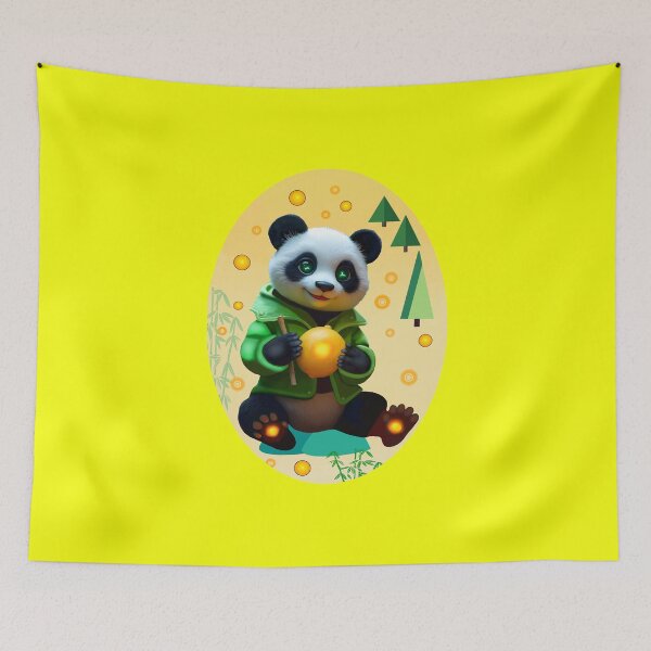 Item preview, Cyber Lemon Bamboo Panda designed and sold by Felia001.