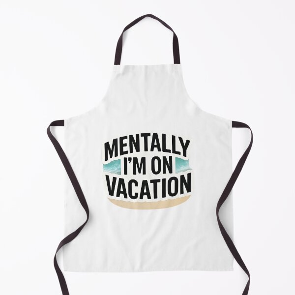 Item preview, Mentally, I'm on Vacation – Funny Vacation Mode Sticker designed and sold by Mestyle0.