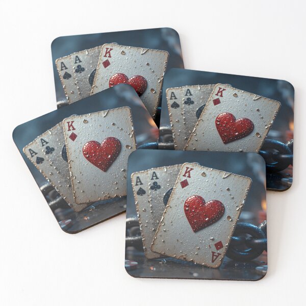 Item preview, High Stakes Heartbeat – Poker Power in the Rain designed and sold by harry mac.