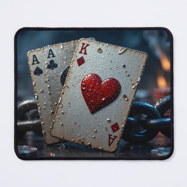 Item preview, High Stakes Heartbeat – Poker Power in the Rain designed and sold by harry mac.