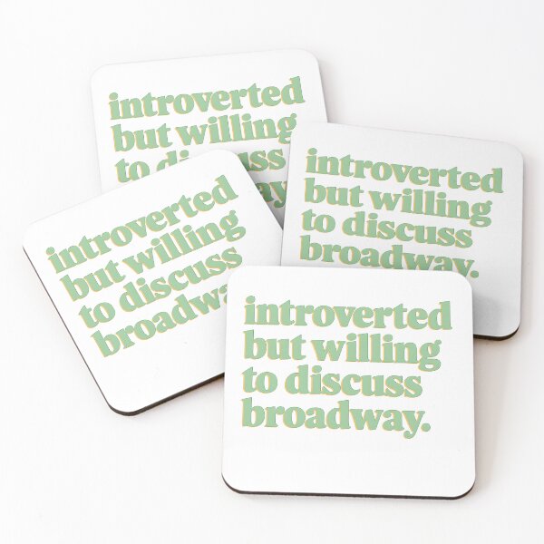 Item preview, introverted but willing to discuss broadway designed and sold by magicbykensy.