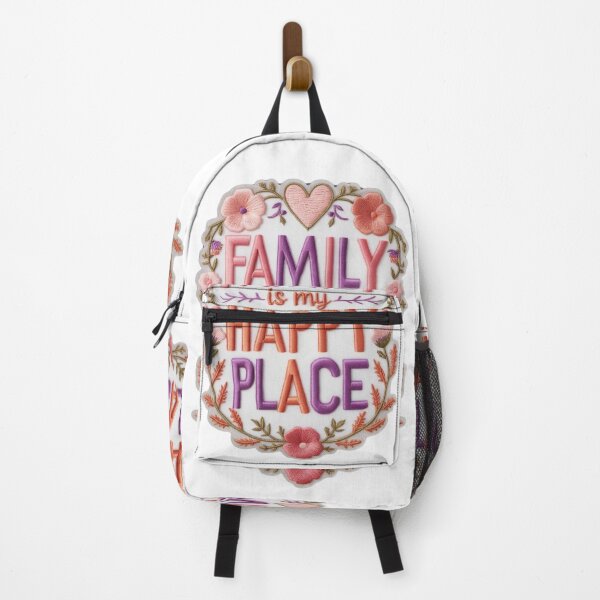 Item preview, Family is My Happy Place Embroidered Patch Design designed and sold by ArtDesignTp.