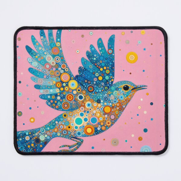 Item preview, Beautiful Blue Song Thrush in Flight by heidiannemorris © designed and sold by FOLK ART FUSION by heidiannemorris.