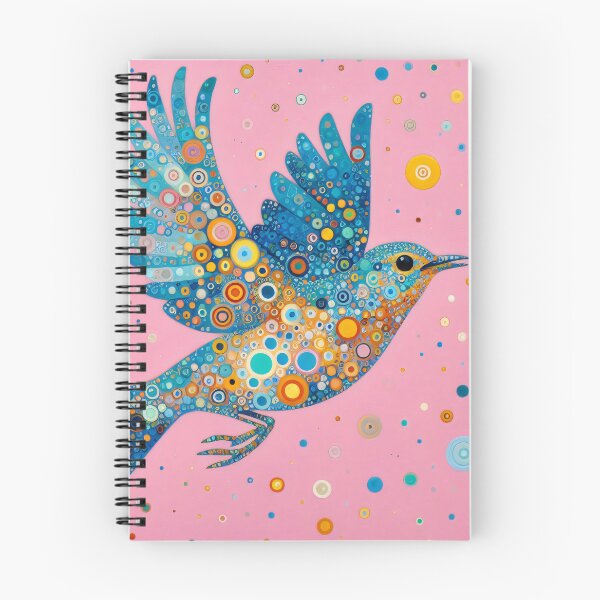 Item preview, Beautiful Blue Song Thrush in Flight by heidiannemorris © designed and sold by FOLK ART FUSION.