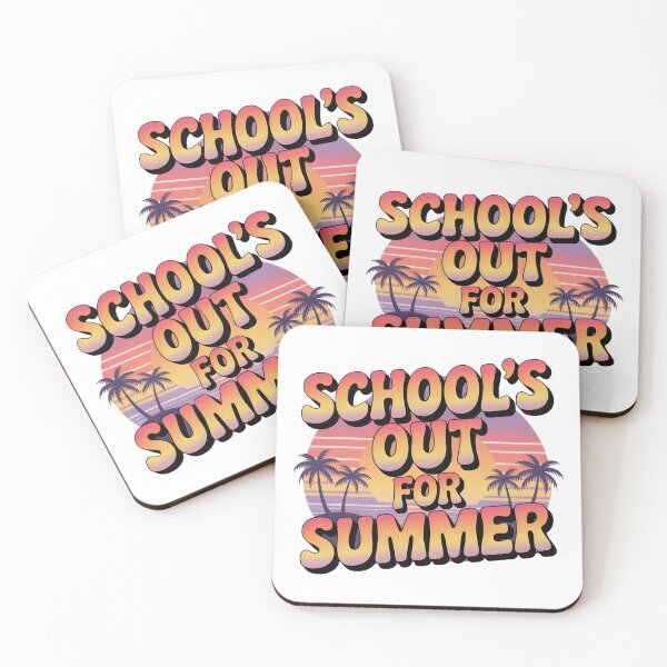 Item preview, School’s Out for Summer | Retro Sunset Palm Vacation Digital Art 2025 designed and sold by AnnDesignStudio.