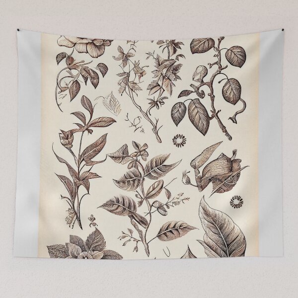 Item preview, Antique Flora: Detailed Botanical Illustrations designed and sold by ShadowAndSlate.