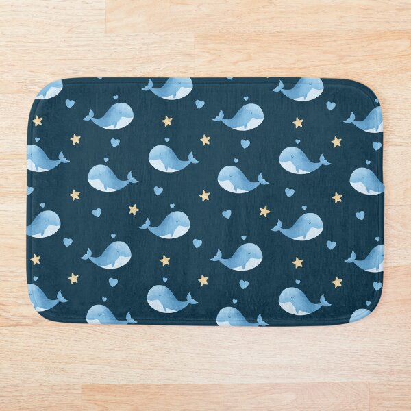 Item preview, cute whale watercolor pattern design designed and sold by station-one.