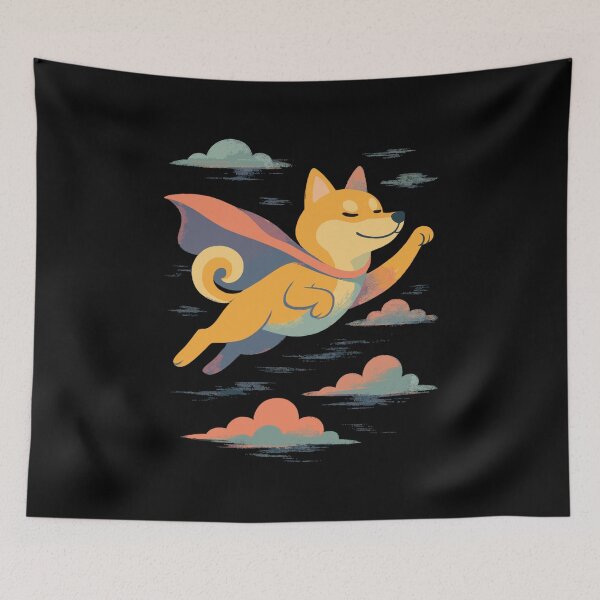 Item preview, Super Dog Shiba Inu Hero Cape Cloak Gift designed and sold by Pineapple-Tree.
