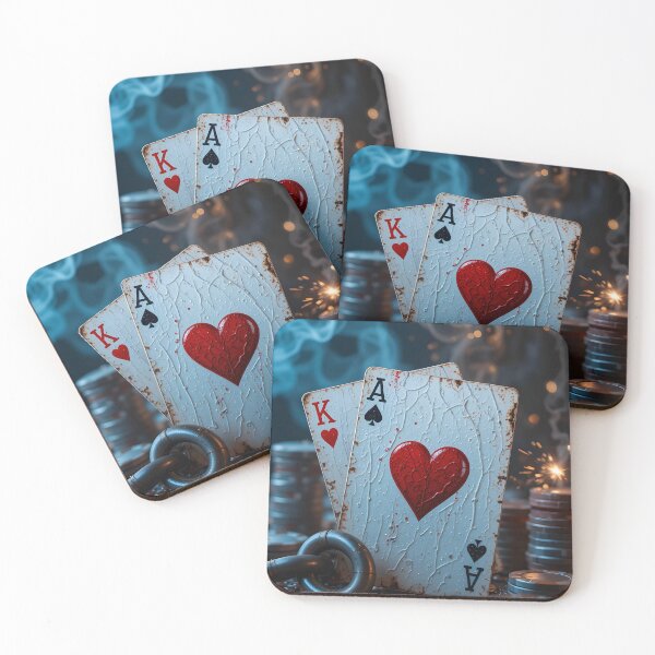 Item preview, High Stakes Heartbeat – Poker Power in the Rain designed and sold by harry mac.