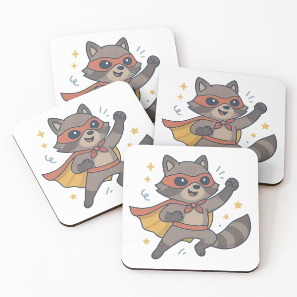 Item preview, Superhero x Raccoon designed and sold by Skill-and-Chill.