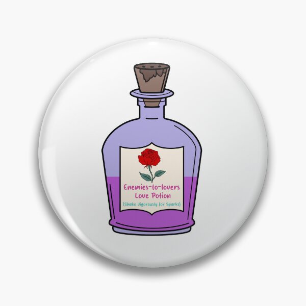 Item preview, Enemies to Lovers Love Potion - Shake Vigorously for Sparks | Romance Book Sticker designed and sold by OceaneZwDesigns.