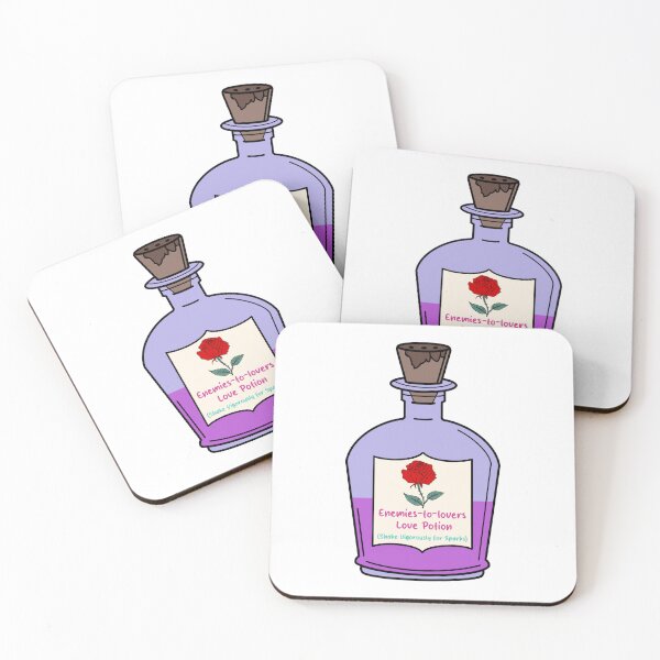 Item preview, Enemies to Lovers Love Potion - Shake Vigorously for Sparks | Romance Book Sticker designed and sold by OceaneZwDesigns.
