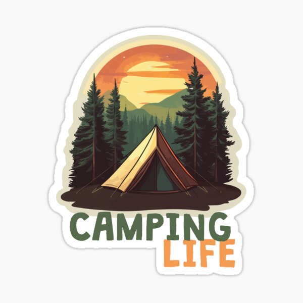 Item preview, Camping Life designed and sold by Lichtisign.