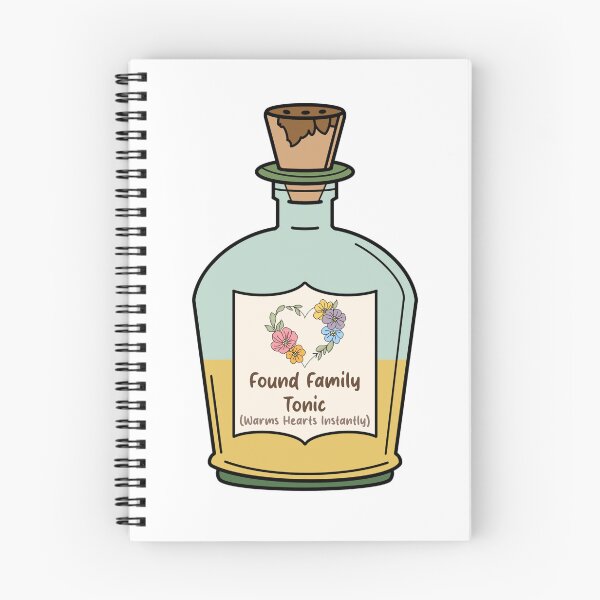 Item preview, Found Family Tonic - Warms Hearts Instantly | Cozy Book Lover Sticker for Chosen Family Tropes designed and sold by OceaneZwDesigns.