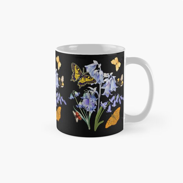 Item preview, Virginia Bluebells Butterflies Pollinator Native Flowers Colorful Design designed and sold by EarthArtDesigns.