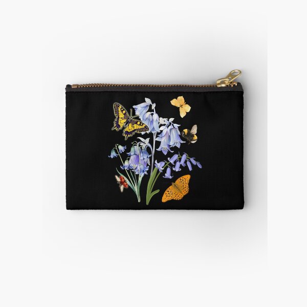 Item preview, Virginia Bluebells Butterflies Pollinator Native Flowers Colorful Design designed and sold by EarthArtDesigns.