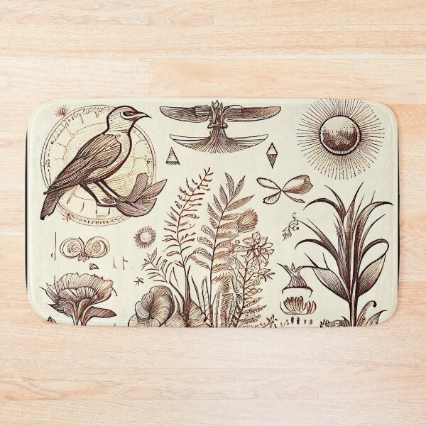 Item preview, Explorer's Compendium: Vintage Botanical & Avian Study designed and sold by ShadowAndSlate.