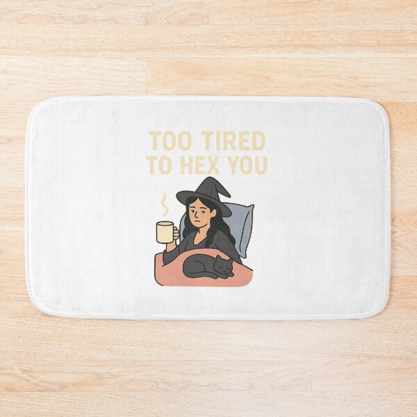 Item preview, Too Tired To Hex You – Sleepy Witch Funny Quote T-Shirt designed and sold by THE STYLE LAB.