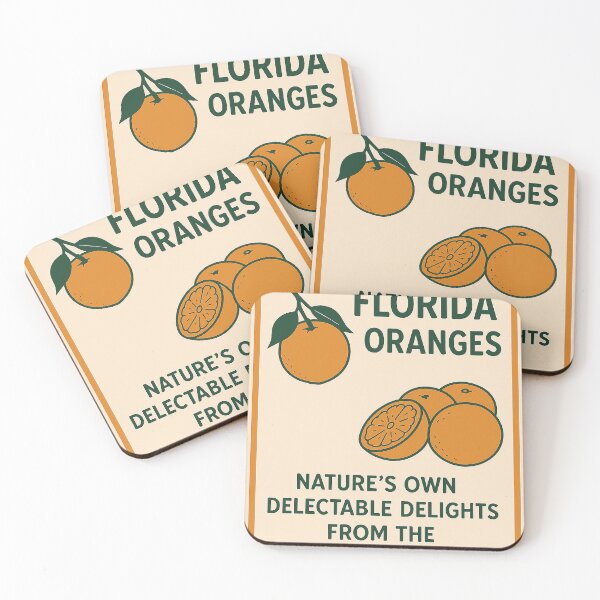 Item preview, Vintage Florida Oranges Retro Citrus Print designed and sold by weirdfishes123.