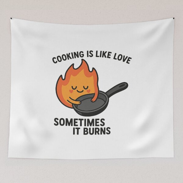 Item preview, Cooking is like love, sometimes it burns designed and sold by Josan Designs.