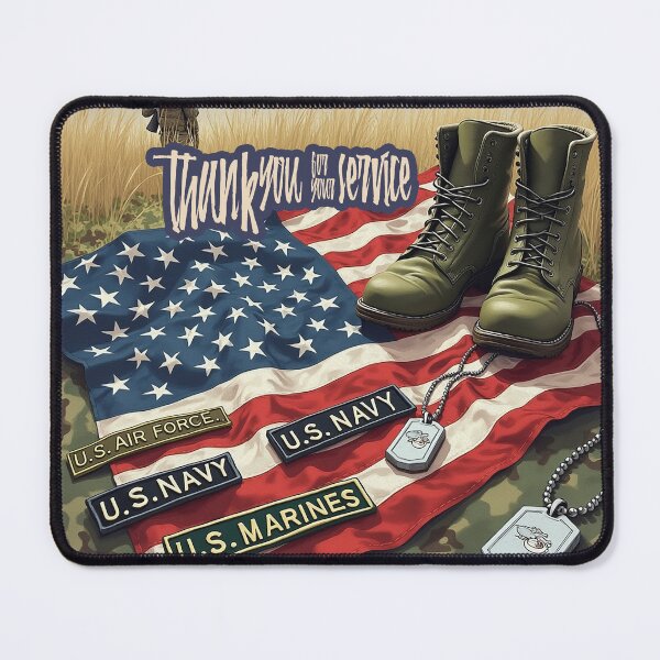 Item preview, THANK YOU FOR YOUR SERVICE designed and sold by alegnacreates.