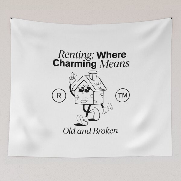 Item preview, Renting: where charming means old and broken designed and sold by Peerless-Prime.