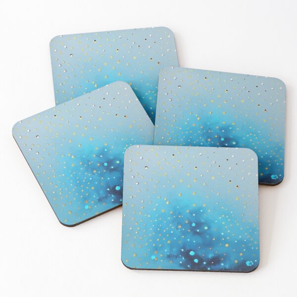 Item preview, Abstract Composition in Blue and Gold #1 designed and sold by GaggleHaus.