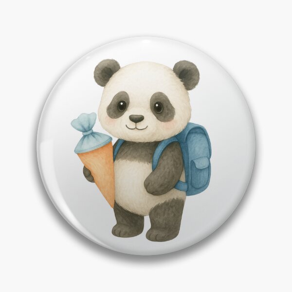 Item preview, Cute panda with school cone – watercolor school enrollment design for children designed and sold by OpheliaHektor.