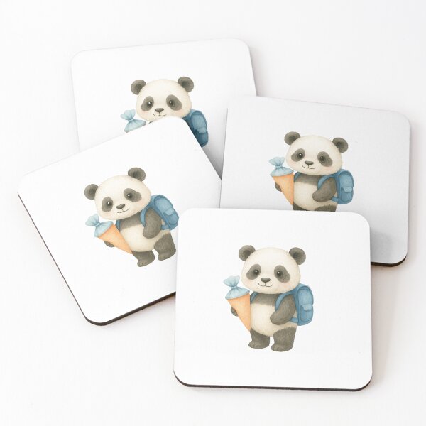 Item preview, Cute panda with school cone – watercolor school enrollment design for children designed and sold by OpheliaHektor.
