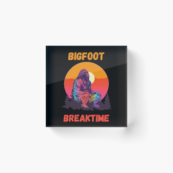 Item preview, Funny Bigfoot Taking a Break Retro Sunset Silhouette designed and sold by TheSwagShack.