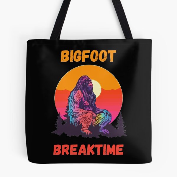 Item preview, Funny Bigfoot Taking a Break Retro Sunset Silhouette designed and sold by TheSwagShack.