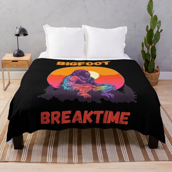 Item preview, Funny Bigfoot Taking a Break Retro Sunset Silhouette designed and sold by TheSwagShack.