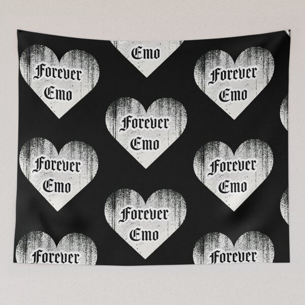 Item preview, Forever Emo White Grunge Heart designed and sold by Dopamine Glitch.