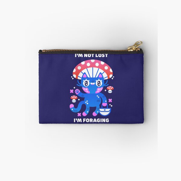Item preview, I'm Not Lost, I'm Foraging – Mushroom Cat designed and sold by musingtreeart.