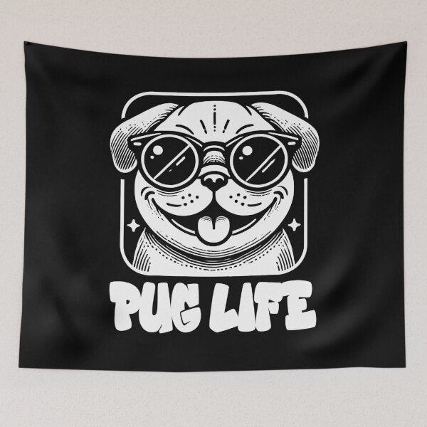 Item preview, Pug Life – Cool Sunglasses Pug Cartoon with Swag designed and sold by Victor Shadehorn.