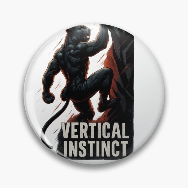 Item preview, Panther Climbing Art – Vertical Instinct Animal Power Design designed and sold by JenniferCreaArte .