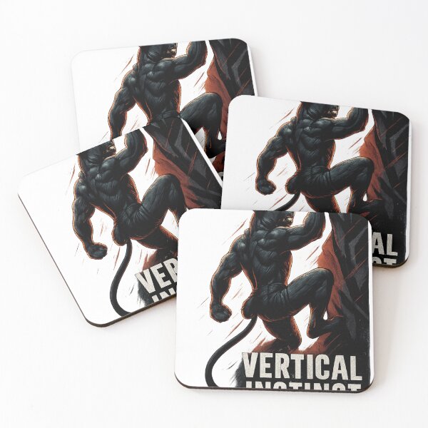 Item preview, Panther Climbing Art – Vertical Instinct Animal Power Design designed and sold by JenniferCreaArte .