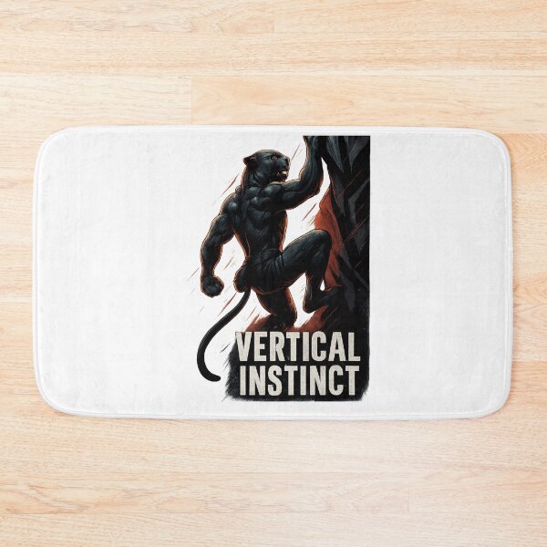 Item preview, Panther Climbing Art – Vertical Instinct Animal Power Design designed and sold by JenniferCreaArte .