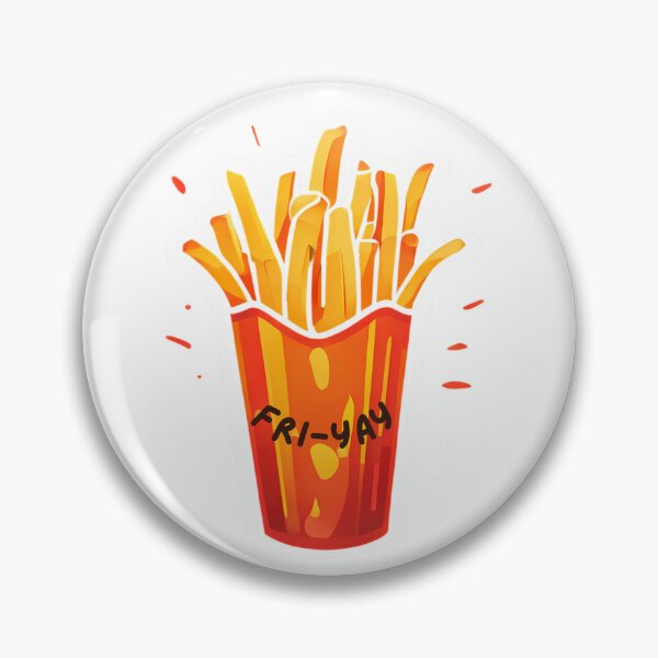 Item preview, Fri-Yay French Fries – Funny Food Pun Design designed and sold by Serene Madcap.