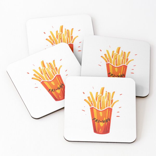 Item preview, Fri-Yay French Fries – Funny Food Pun Design designed and sold by Serene Madcap.